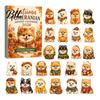 Dog Ornaments Advent Calendars 2026, Cute 24 Days Christmas Countdown Decorative Hanging Calendar, 2D Acrylic Collectible Figures for Lovers,