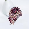 Broche de cristal con diamantes de imitación, colorido, elegante, Color vibrante, forma Irregular, Pin, chal, bufanda, traje, Collar, insignia, accesorios