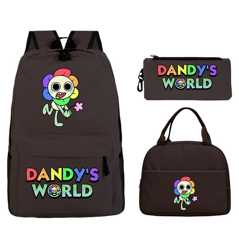 New Dandy's world game merchandise personalized printing primary and secondary school schoolbag three-piece set