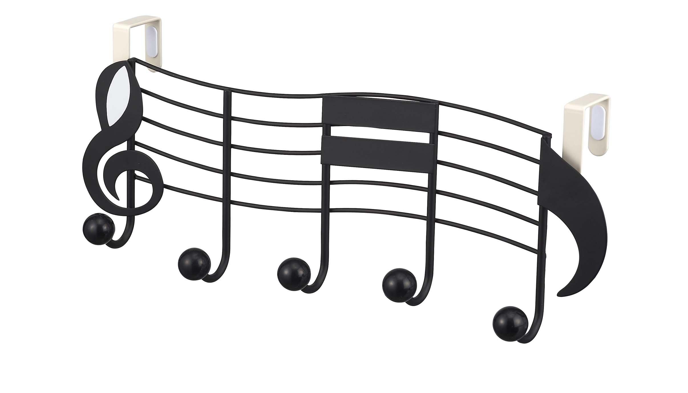 

Yamazaki Musical Black Two-Way Hanger, Note, 6342, чёрный