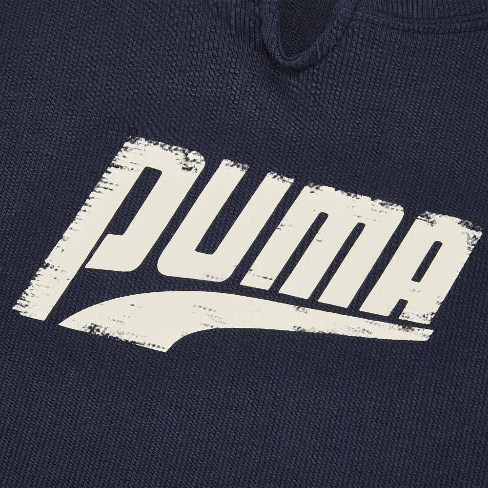 Puma Graphic Ribbed Slim Fit Sport Simple Short Sleeve T-Shirt Women tops 638607-16