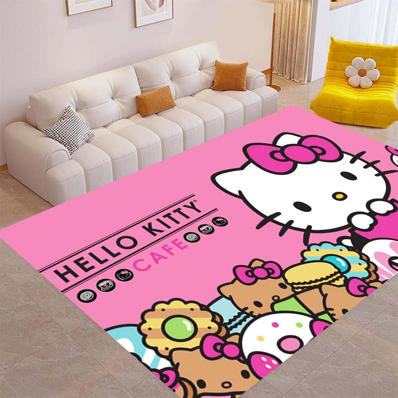 This Brand New Hello Kitty Rug Is Perfect for Home Décor and Can Be Used In Game Rooms, Bedrooms, Living Rooms, and Other Spaces