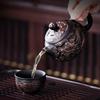 Jianshui Clay Purple Pottery Teapot Hand Painted Antique Relief Teapot Household Teapot Kungfu Tea Set Kettle