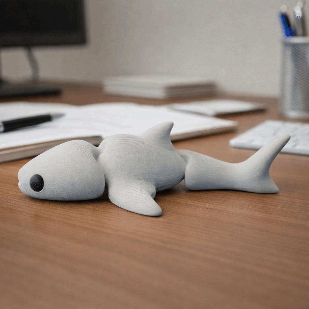 Mini Simulation Animal Multi-Joint Movable Marine Animal Model Creative Whale Figurine Collection