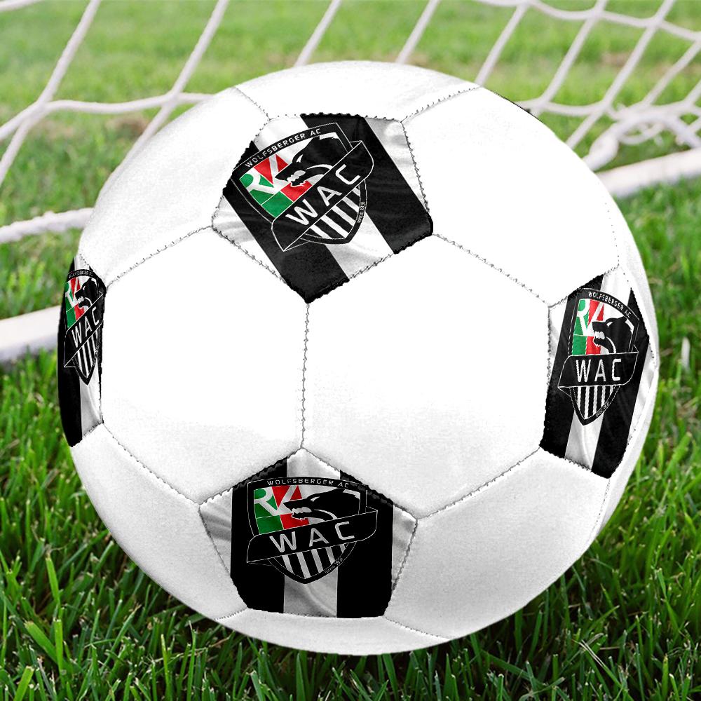 Wolfsberger AC Soccer Ball, colorful, suitable for all ages, machine-stitched, PVC material, competition grade, durable and high bounce