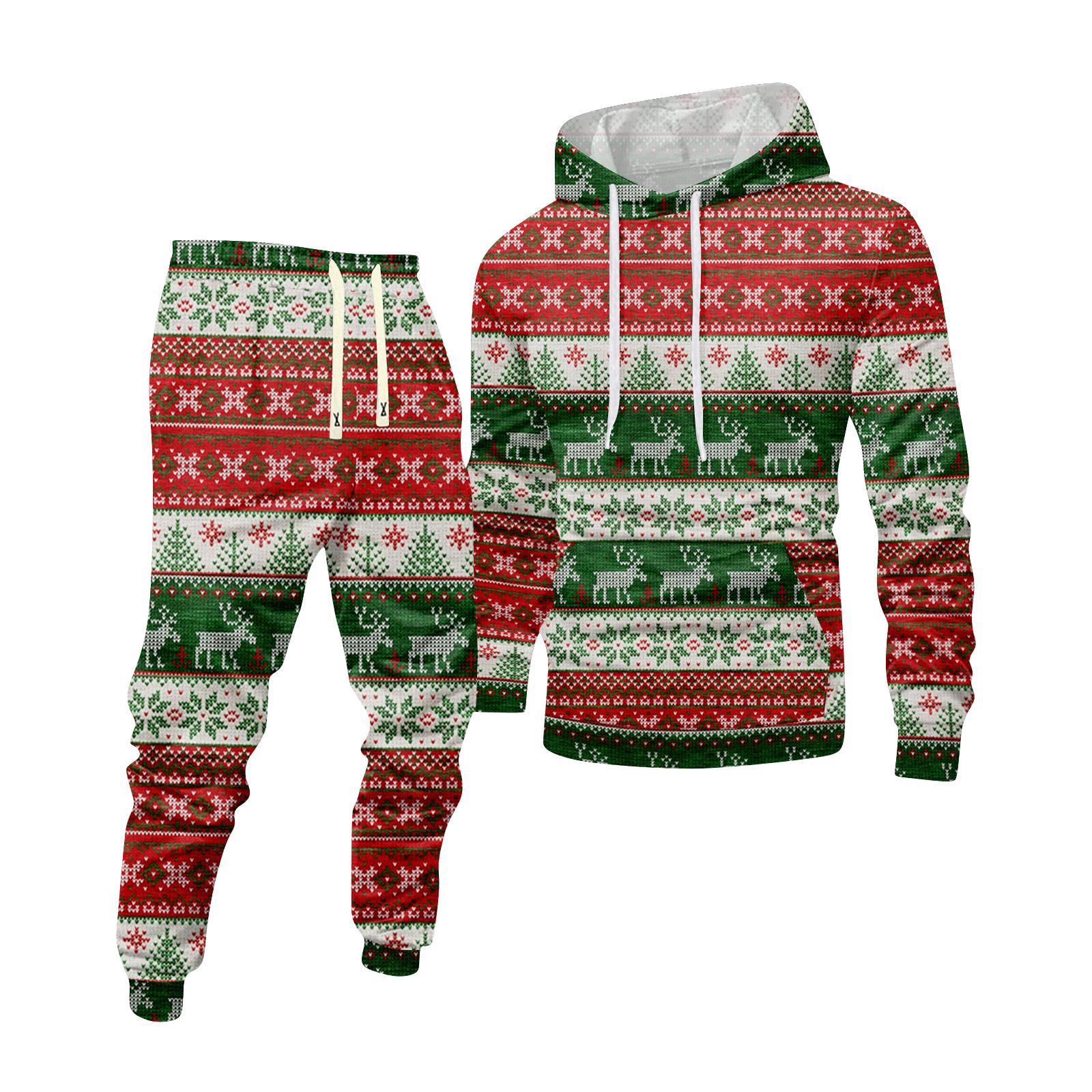 

Мужской худи с принтом и спортивные штаны, повседневный спортивный костюм L красный