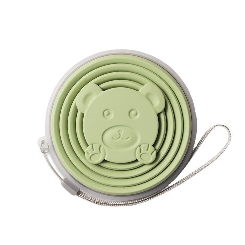 Tragbarer Reisebecher aus lebensmittelechtem Silikon: Zusammenklappbar und leicht zu tragen