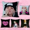 Y-Young Singer M-MikoS Kissenbezüge für Schlafzimmer Wohnzimmer Sofa Heimdekoration Polyester Kissenbezug mit Reißverschluss