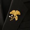 European & American Stainless Steel Luxury Brooch - Non-fading, Niche Design, Anti-exposure, Elegant Lapel Pin.