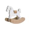 Mini Wooden Horse Toy Model Simple Small Rocking Horse Doll Decor Accessories Dollhouse Ornaments Home Decor