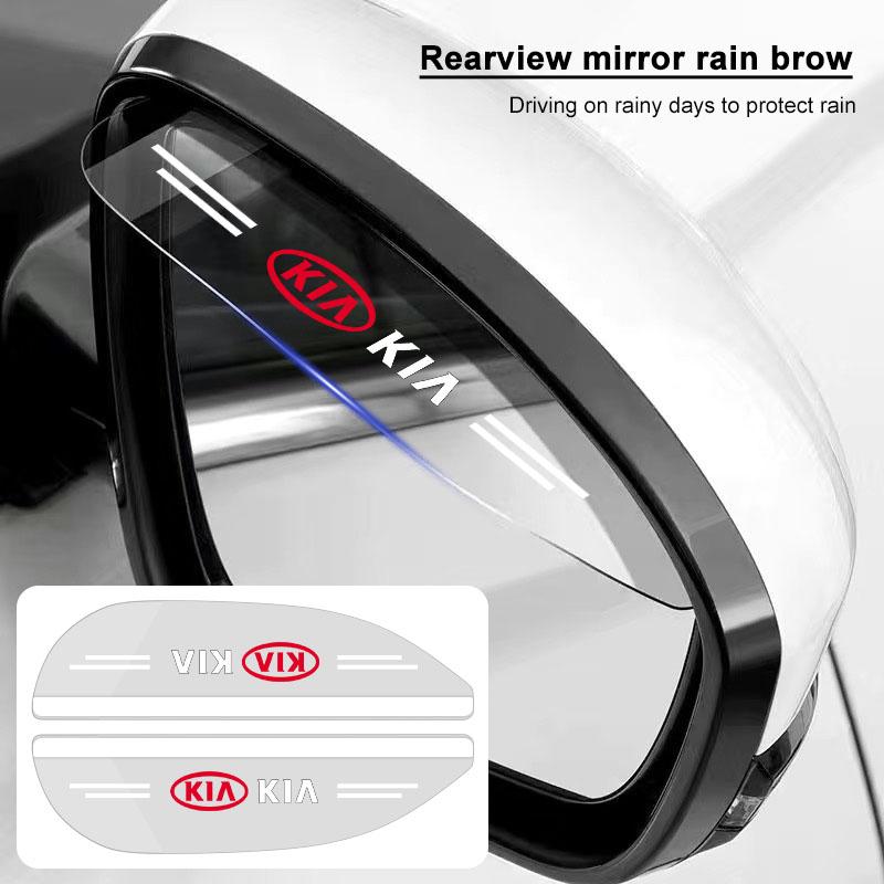 2Pcs Car Rear View Mirror Sticker Rain Eyebrow Auto Side Mirror RainProof Cover For Kia Rio Sportage R K3 K4 K5 k6 K7 K8 Ceed Sorento Cerato Soul