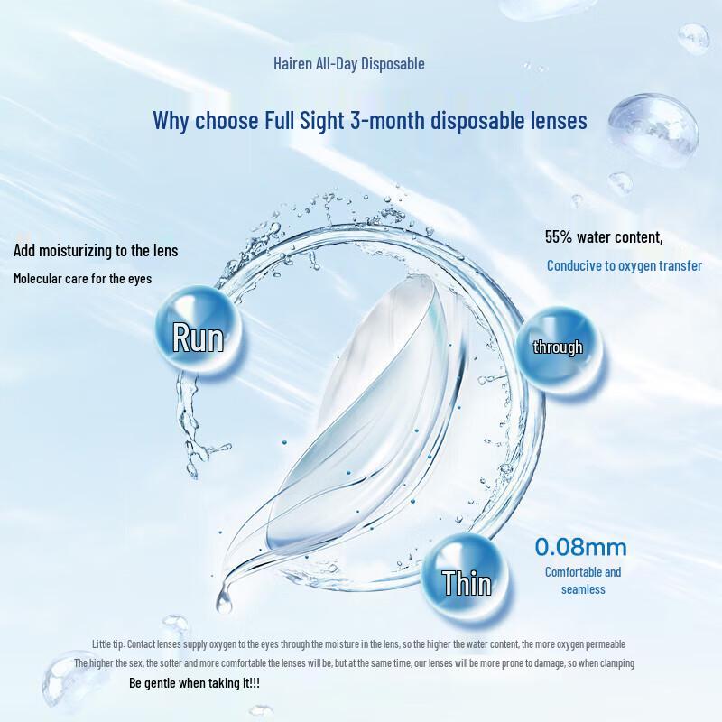 Haileien All-Vision Quarterly Disposable Contact Lenses (2-Pack)