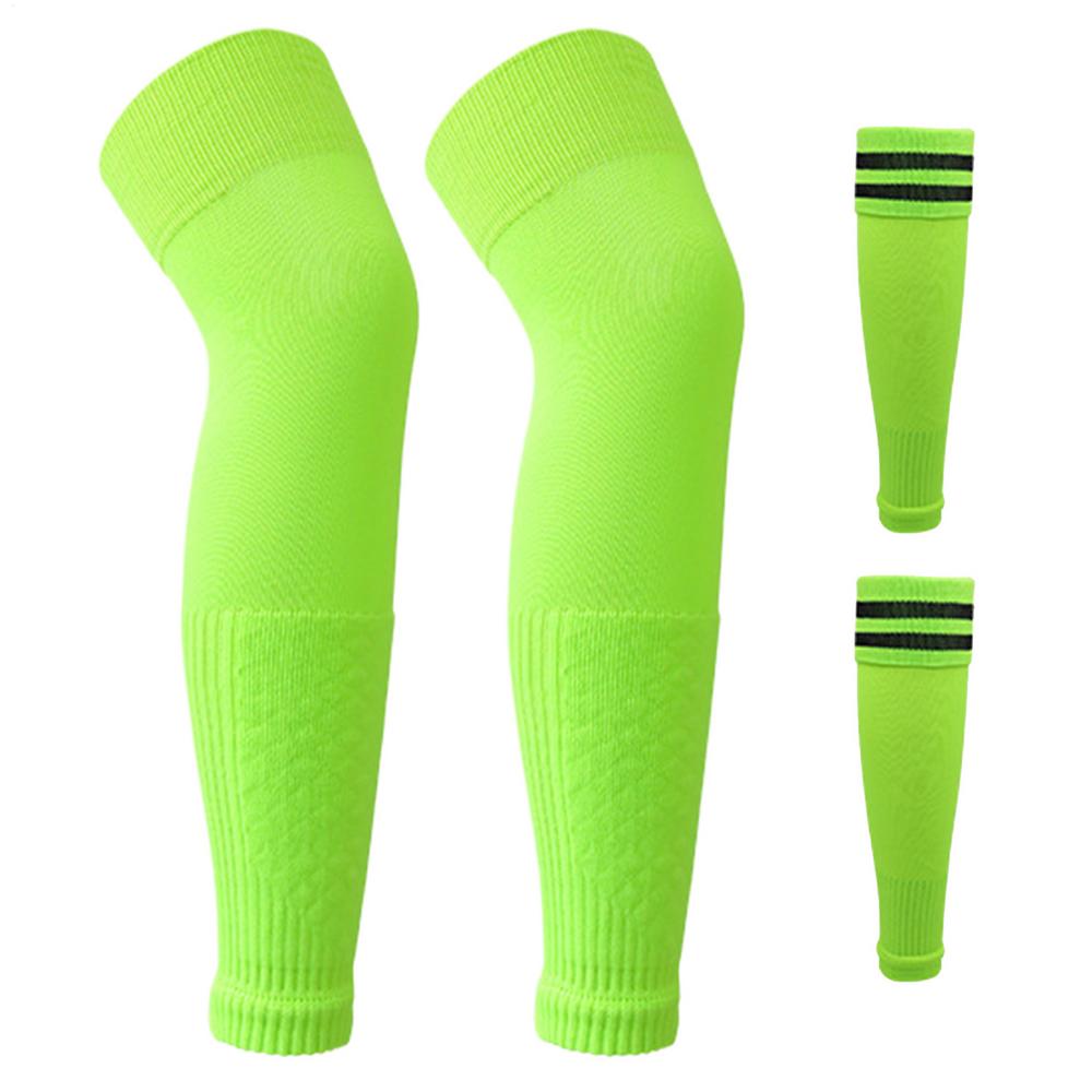 Soccer Socks For Kids Youth Adult Baseball Softball Socks Fluorescent Color Moisture-Wicking Anti-Slip Protective Soccer Gear красный
