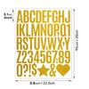 2-inch Golden Letter Sticker Waterproof Large Size Email Creative Gift Decoration DIY Gold Glitter Digital Sticker