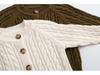 Unisex Baby Kabelstrick Baumwoll Cardigan: Stilvoller Frühjahrs- und Herbstpullover für Babys und Kleinkinder