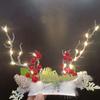 New Christmas LED Light Antlers Hair Band Cute Fairy Glowing Elk Hairpin Hair Clip Women Girls Christmas Hair Accessories