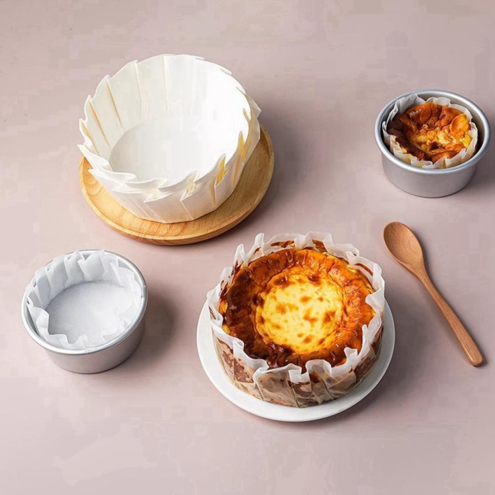 50 kusů Vložky do dortových forem Nepřilnavý & Olejivzdorný & Vodotěsný Pečicí papír