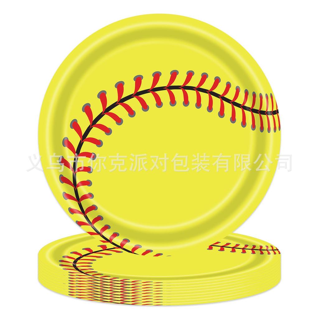 Themen-Treffen, Studentenaktivitäten, Oliven-Baseball, Fußball, Basketball-Party, Pappteller und Pappbecher, Themen-Atmosphäre, Szenen-Gestaltung