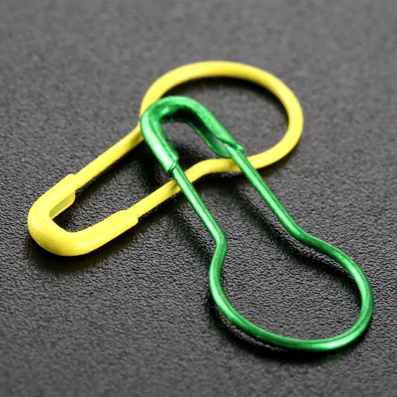 50 Stück Farbige Sicherheitsnadel Kürbisform Eisen U-förmige Schnalle Nadel Häkeln DIY Kleidungsetiketten Zubehör Schmuck Nähzubehör