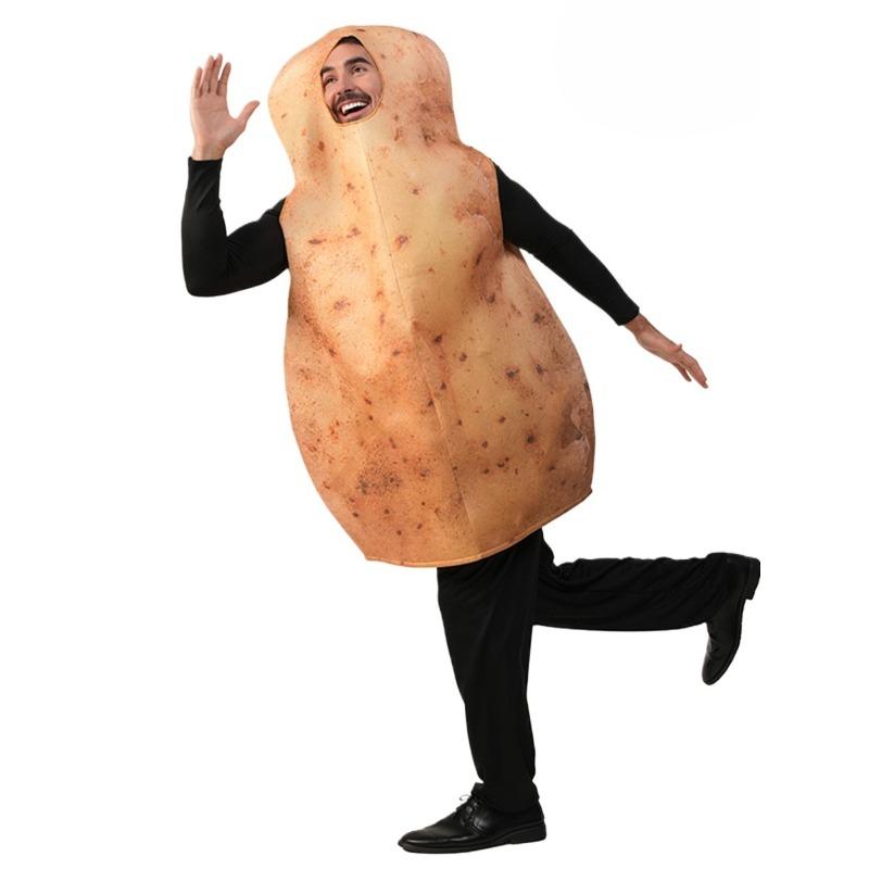 Unisex Tomato Costume for Adults - Funny Vegetable Dress-Up for Halloween, Cosplay Stage Performances