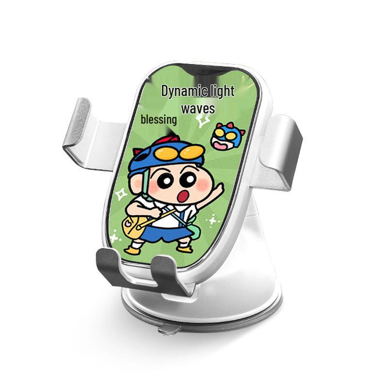 Jigglypuff Style Large Mirror Surface Dashboard Phone Holder 2026 - Suction Cup, Cute Cartoon Design
