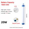 Led Tube Camping Light Usb Rechargeable Dc5v 17cm 32cm 52cm 6000k 3000k 20w/60w With/hook Multifunctional Lamps Outdoor Portable