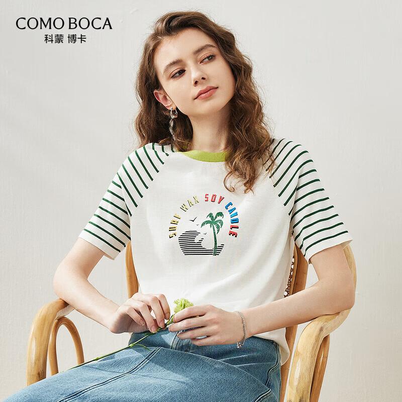 Women s Mulberry Silk Blend Printed Round Neck T-shirt 2XL