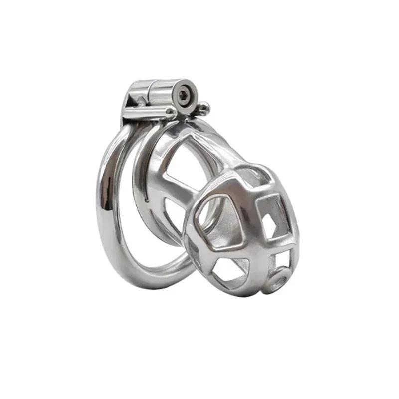 2024 New Cobra Metal Chastity Cage Devices Chastity Belt Penis Lock Cobra Penis Cage Cock Rings Men Cuckold Lockdown Bird Adult Sex Toys 18+