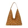 Tägliche süße und coole Persönlichkeit Nieten weiches Leder große Kapazität Tote Bag Damen Trend Pendler Schulter Achseltasche