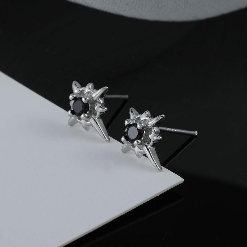 Polaris Magnetic Stud Earrings: No-Piercing, Unisex Hip Hop Ear Clips, Trendy Jewelry for Men & Women