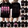 Top Tricou cu Mânecă Scurtă Imprimat cu Gât Rotund pentru Femei