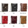 Retro Leather Men's Wallet Short Anti-theft and Anti-magnetic Cowhide Wallet Denim Credit Card Bag