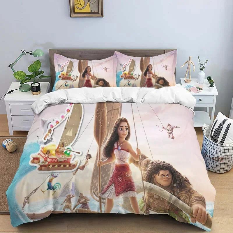 

Moana Maui Ocean 3D Printed Bedding Set Queen King Size Duvet Cover Set Comforter Cover With Pillowcase Set Home Textile Gift AU Single(140*210cm)3pcs