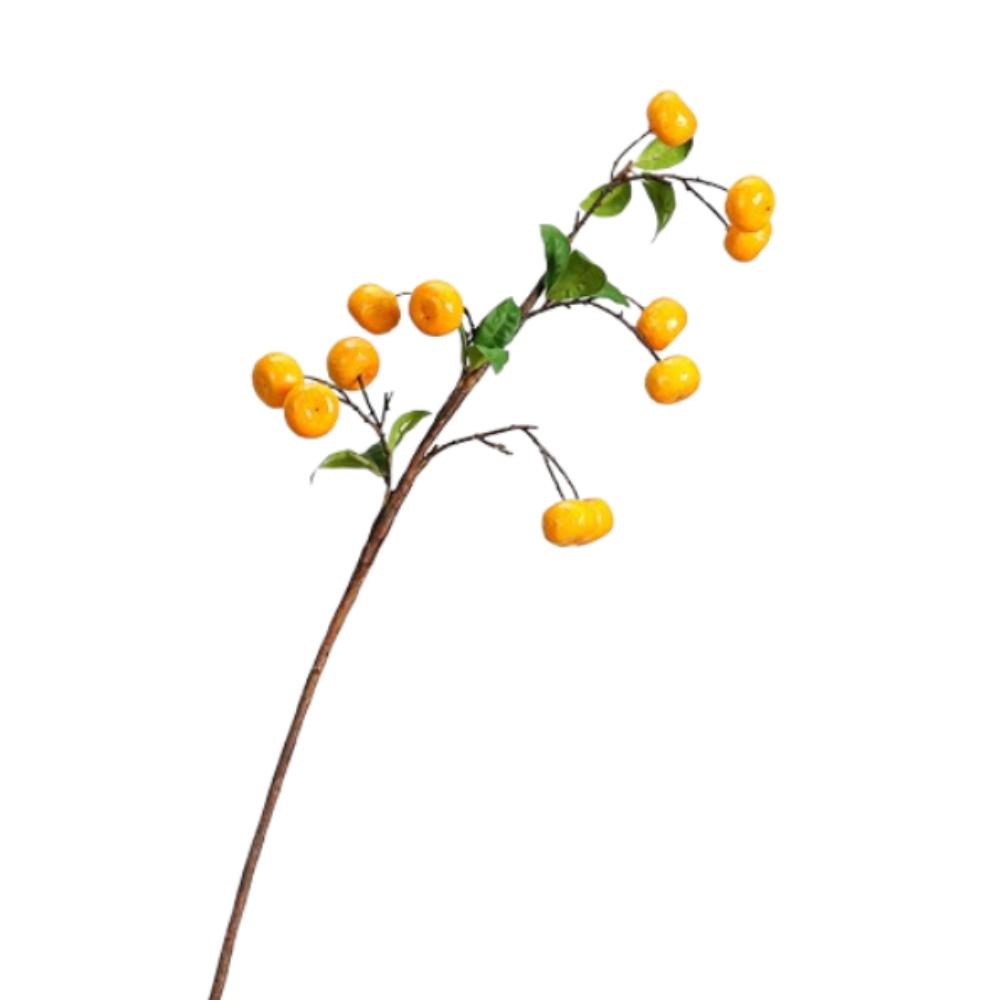 

Real Touch Artificial Kumquat Fruit Branches Realistic Fake Fruits Home Decor