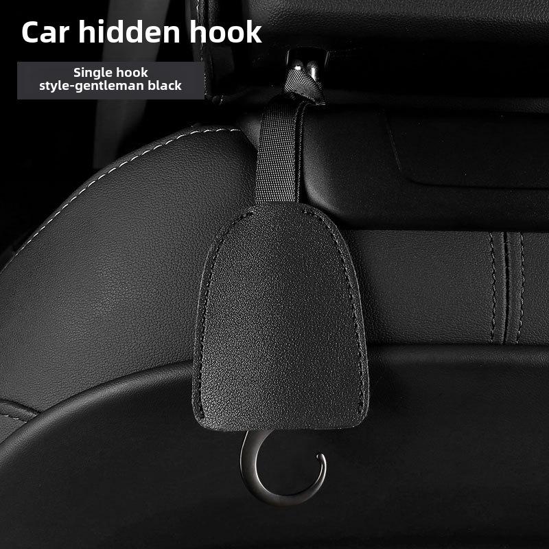 Dual-Purpose Hidden Car Seat Headrest Hook