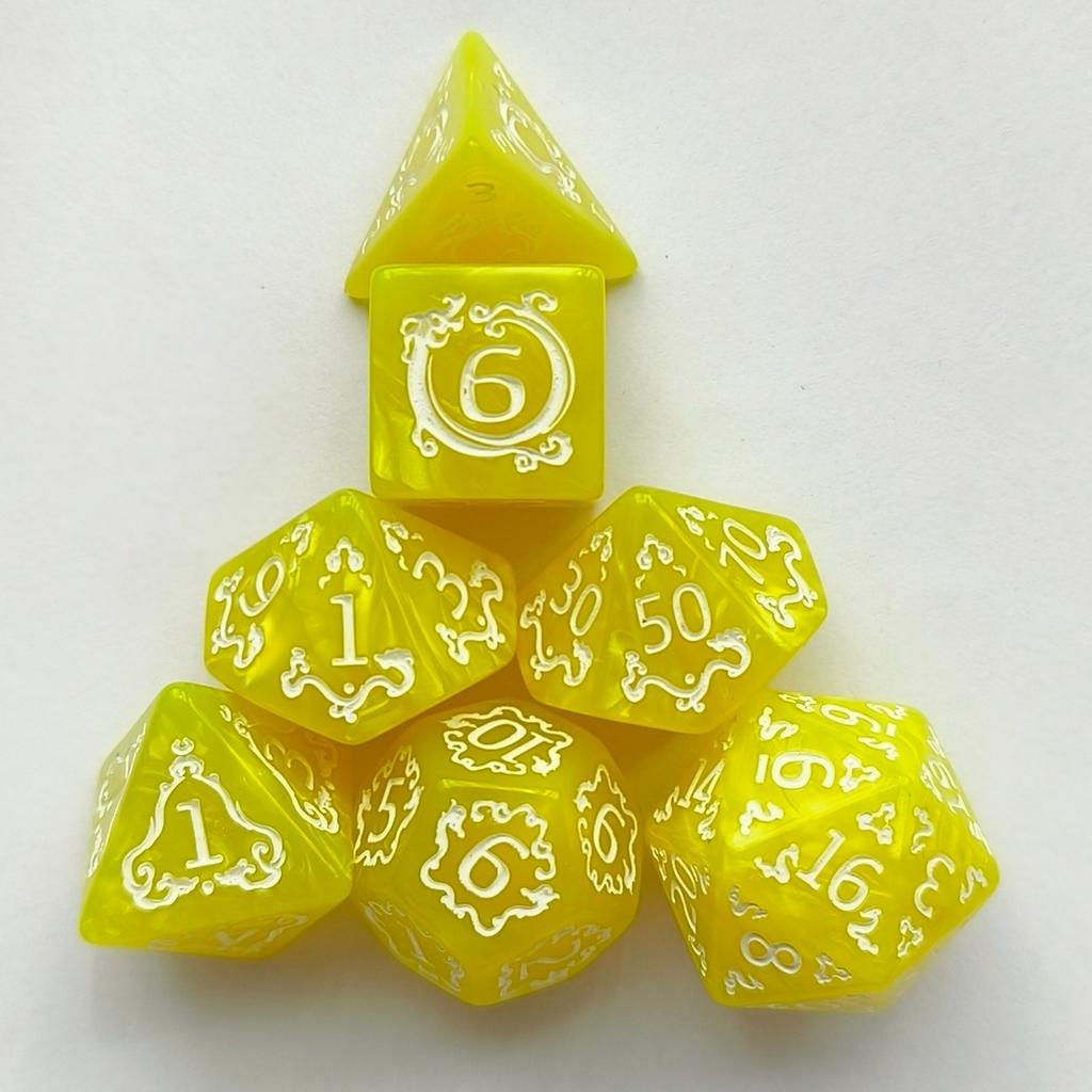 7 Pieces DND Dragon Dice Set Polyhedral RPG Dice for Dungeons and Dragons D&D Pathfinder Call of Cthulhu Tabletop Game Gift