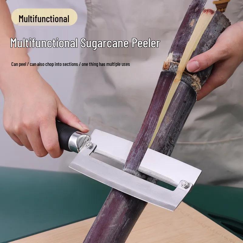 Newcomer Discount: Heavy-Duty Sharp Stainless Steel Sugar Cane and Pineapple Knife, Lettuce Peeler