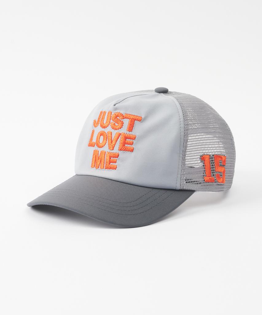Kimimi Just Love Me Mesh Ball Cap Gray Combination
