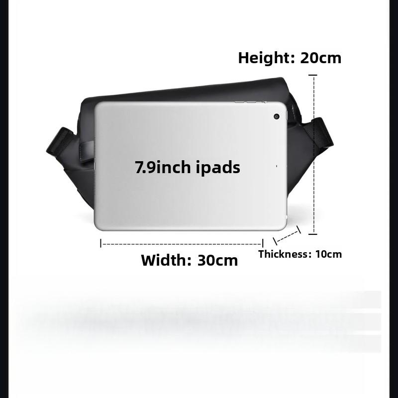 Portable Men's Bag Waterproof Multi-functional Chest Bag Outdoor Sports Shoulder Bag Travel Waist Pack Crossbody Sling