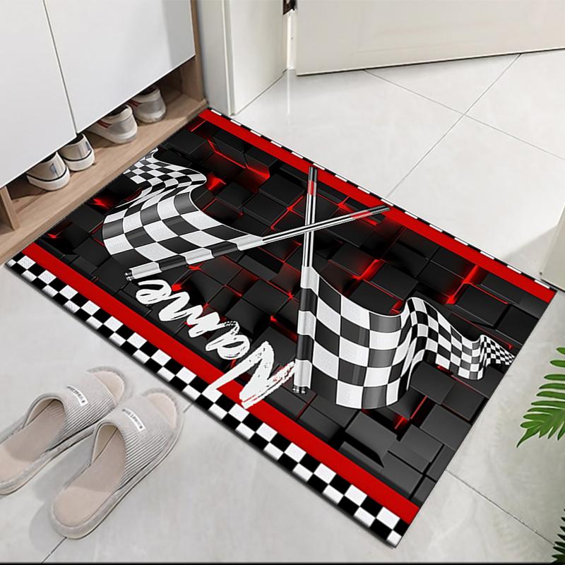 Custom Name Racing Printed Carpet, for Office Chair Living Room Bedroom Kitchen Room Decor Gifts.