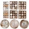 Christmas Ball Ornaments Plastic 80mm 3 15 inch Xmas Baubles Set for Holiday Tree Wedding Anniversary and Party Decoration