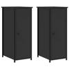 VidaXL Bedside Tables 2 Pcs Black 32x42x80 Cm Engineered Wood 825964