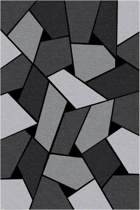 Tapis GEOMETRIQUE Gris, Dimension: 160x230