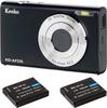 Kenko Compact Digital Camera of with 8 4x Digital and Video Model Black KC-AF05ST (Set 2) Megapixels, Autofocus, Zoom, 2.7K Recording, 144237,