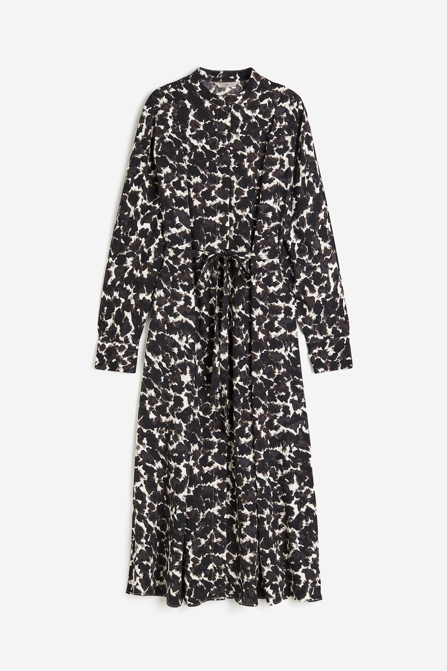 

Tie-belt shirt dress
