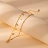Light Luxury High-End Stainless Steel Diamond-Encrusted Bracelet, Moon Sun Love Geometry Does Not Fade Jewelry Women