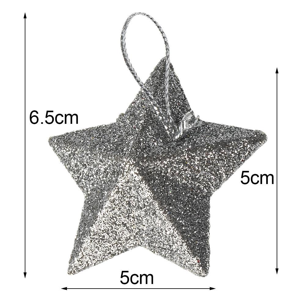 Kleiner hängender Anhänger Goldener Stern Weihnachtsstern Pentagramm für Weihnachtsdeko