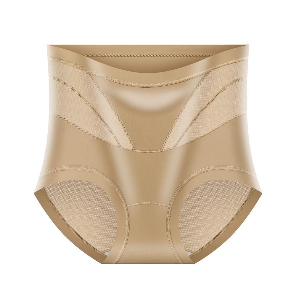 High Waist Women Shapewear Panties Tummy Control Seamless Underpants  Abdomen Control M Suit 40-50 KG кофейный