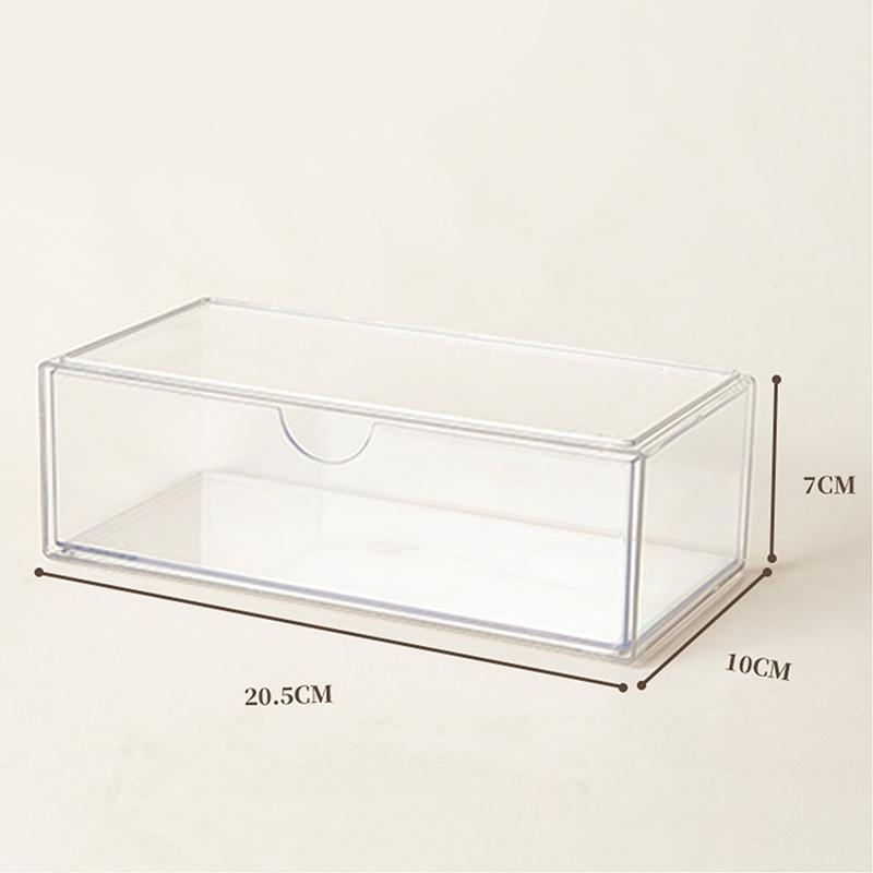 Szafka z lustrem Pudełko do przechowywania, Stojak do przechowywania kosmetyków i szminek, Organizacja na biurko w łazience, Wielowarstwowe pudełko do przechowywania typu szufladowego