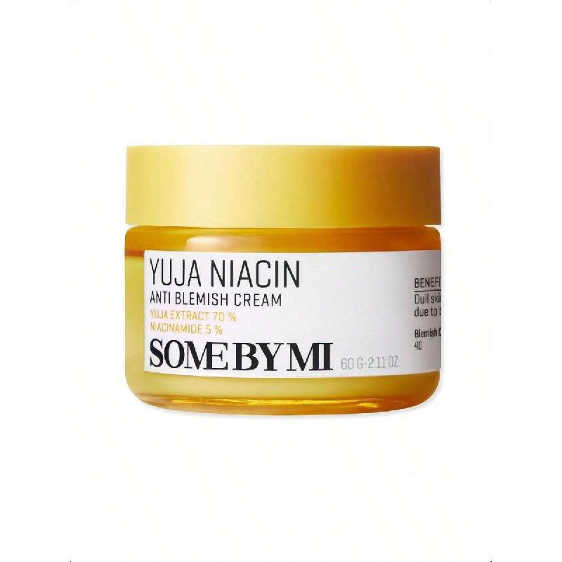 SOME BY MI Yuja Niacin Anti Blemish Cream -  60ml - Daily Face Moisturizer Made From 5% Niacinamide - Advanced Skin Brightening And Pigmentation